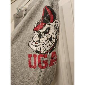 VINTAGE UGA  GEORGIA BULLDOGS SWEATPANTS SZ XLG DRAW STRING ELASTIC ANKLE